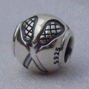 Lacrosse Charm, Pandora, RETIRED, Team Game, Ball, Goal, Stick,